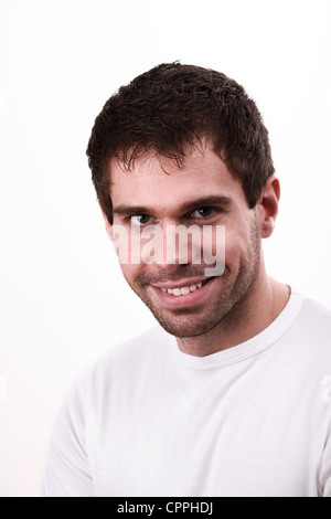 Ritratto di un uomo sorridente Foto Stock