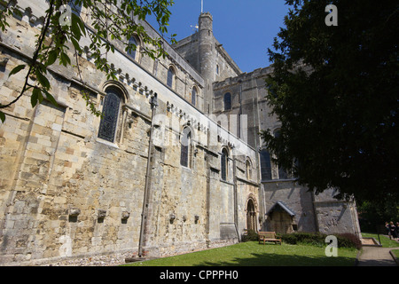 Romsey abbey Inghilterra HAMPSHIRE REGNO UNITO Foto Stock