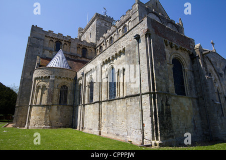 Romsey abbey Inghilterra HAMPSHIRE REGNO UNITO Foto Stock