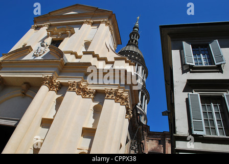 San Gaudenzio basilica chiesa e cupola, Novara, Piemonte, Italia Foto Stock