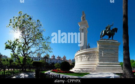 Spagna Andalusia Cadiz Plaza de Espana park Foto Stock