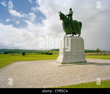 Robert the Bruce statua Campo di Battaglia di Bannockburn Memorial Scozia Scotland Foto Stock