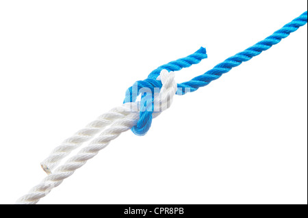 Piegare il foglio isolato su sfondo bianco Foto Stock