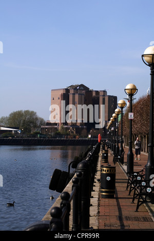 Il Quay West Ontario Basin Salford Quays Salford Greater Manchester Inghilterra England Foto Stock