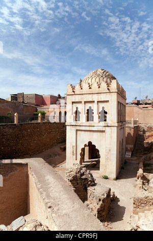 L antico del XII secolo Almoravid Koubba edificio, marrakech marocco Africa Foto Stock