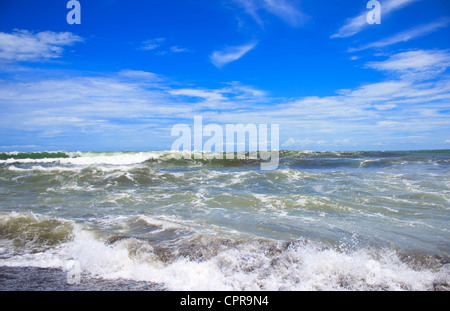 Le onde del mare a Costa Rican Riva - Jaco Beach Foto Stock