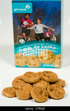 Dulce de leche Girl Scout cookie. Foto Stock