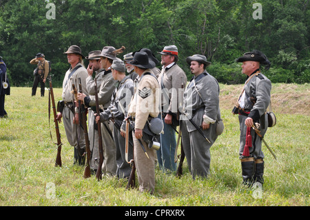 La battaglia di Plymouth Guerra civile rievocazione storica. Foto Stock