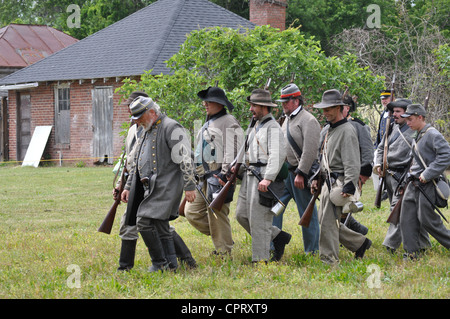 La battaglia di Plymouth Guerra civile rievocazione storica. Foto Stock