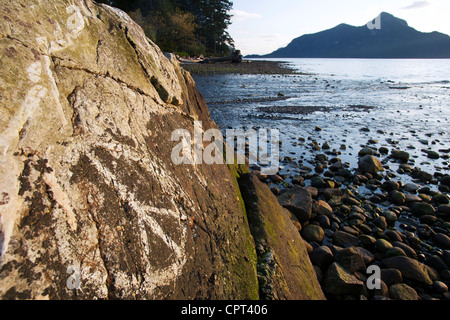 Porteau Cove Parco Provinciale - Howe Sound - Sea to Sky Highway, vicino a Vancouver, British Columbia, Canada Foto Stock