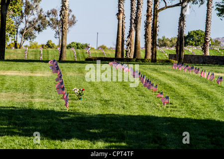 Il Memorial Day 2012 al Riverside National Cemetery in Riverside California per veterani militari e i loro coniugi Foto Stock