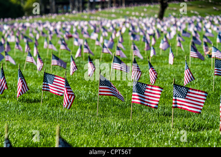 Il Memorial Day 2012 al Riverside National Cemetery in Riverside California per veterani militari e i loro coniugi Foto Stock