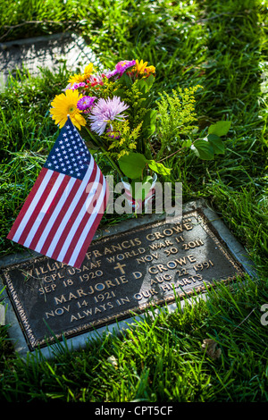 Il Memorial Day 2012 al Riverside National Cemetery in Riverside California per veterani militari e i loro coniugi Foto Stock