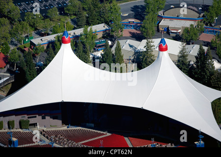 Fotografia aerea anfiteatro costiera di Mountain View, California Foto Stock