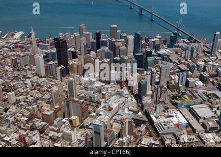 Fotografia aerea Union Square di San Francisco, California Foto Stock