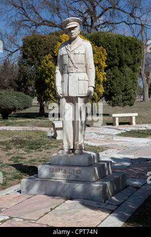 Statua di George L Fox, Cappellano Army US. Foto Stock