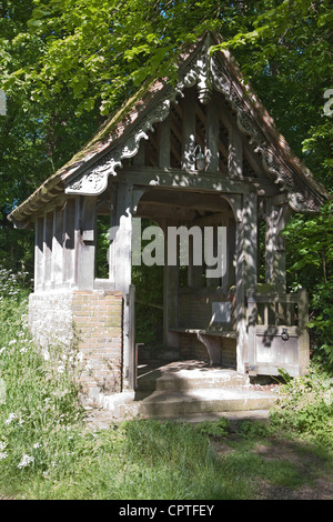 Chiesa di Santa Maria lychgate, Playford, Suffolk, Inghilterra Foto Stock