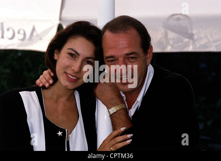 Siegel, Ralph, * 30.9.1945, compositore tedesco, produttore musicale, ritratto, con la sua ragazza Dagmar Weber, 1991, Foto Stock