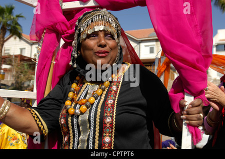 Purim festival 2012 in Eilat Israel Foto Stock