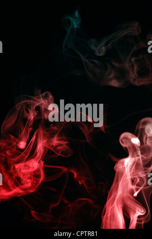 Fumo, astratta, arte, astronomia, la fotografia astronomica, sfondo, bella, nero, blu, luminoso, cloud, colore, costellazione COSMO Foto Stock