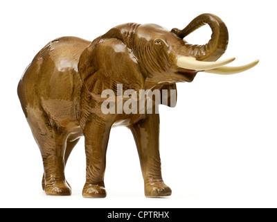 Molto rare vintage Sylvac in ceramica grande elefante africano (modello n. 68), 9 pollici di altezza Foto Stock