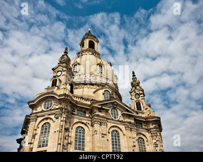 La Frauenkirche di Dresda Foto Stock