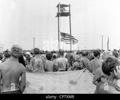 Secondo Atlanta Pop Festival 1970, folla Foto Stock