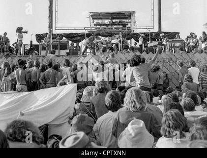 Secondo Atlanta Pop Festival 1970, spirito perfomance Foto Stock