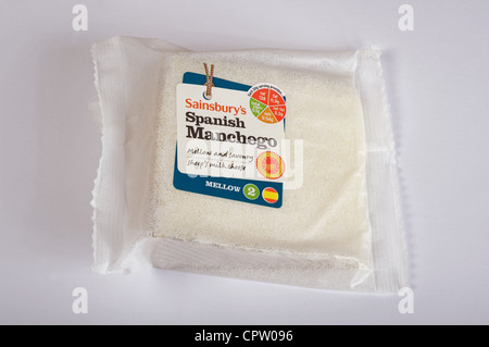 Sainsburys spagnolo formaggio Manchego Foto Stock