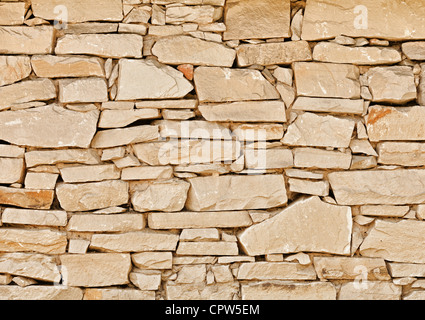 Il muro di pietra naturale - sfondo naturale Foto Stock