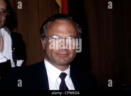 Carl XVI Gustaf, * 30.4.1946, Re di Svezia dal 15.9.1973, ritratto, 1980s, Foto Stock