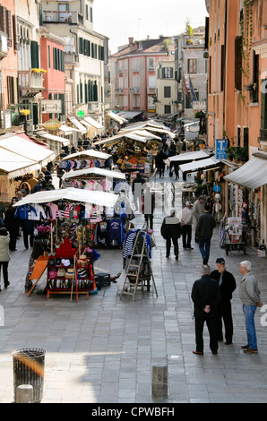 Mercato in Rio Terá San Leonardo - Sestiere Cannareggio, Venezia - Italia Foto Stock