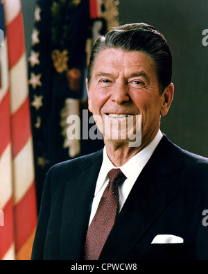 Ronald Reagan, quarantesimo Presidente degli Stati Uniti Ronald Reagan Foto Stock