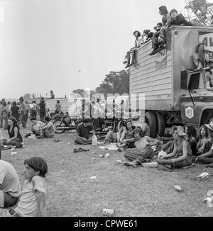 Secondo Atlanta Pop Festival 1970, folla Foto Stock