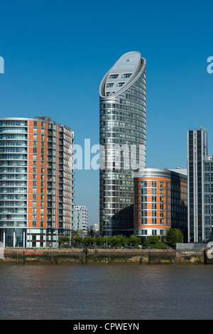 Torre di Ontario, New Providence Wharf, Docklands, Londra, Regno Unito. Foto Stock