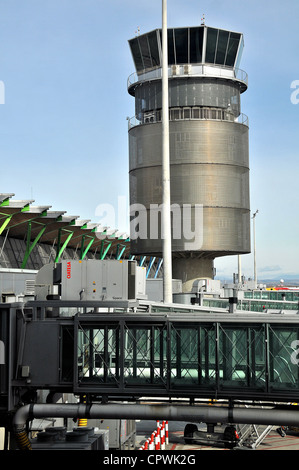 Torre di controllo Aeroporto Internazionale Barajas Madrid Spagna Foto Stock