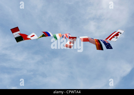 Bandiere delle Nazioni Foto Stock