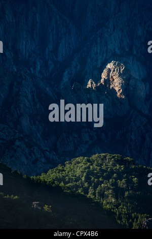 Les Aiguilles de Bavella, Corsica, Francia Foto Stock