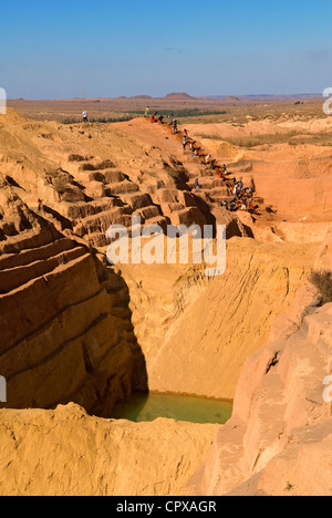 Madagascar altipiani centrali ex provincia di Fianarantsoa Regione di IHorombe città nuova nato di zaffiro Ilakaka rush con Foto Stock