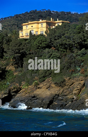 Francia, Var, Domaine du Rayol :, giardini mediterranei, Hotel de la Mer Foto Stock