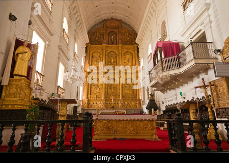 La Cattedrale Sé di Santa Catarina, noto come SE Cathedral, Old Goa. Foto Stock