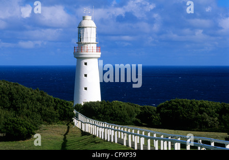 Australia, Victoria, Great Ocean Road, Great Otway National Park, Cape Otway faro Foto Stock