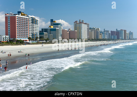 WATERFRONT SKYLINE DOWNTOWN Myrtle Beach South Carolina USA Foto Stock