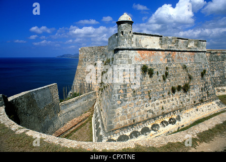Cuba Santiago de Cuba, il Castillo de San Pedro del Morro elencati come patrimonio mondiale dall' UNESCO Foto Stock