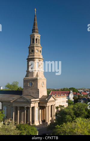 SAINT PHILLIPS CAMPANILE SKYLINE downtown Charleston South Carolina USA Foto Stock