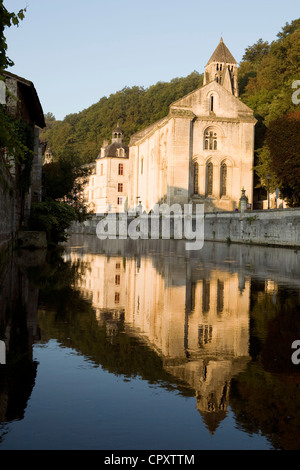 Francia, Dordogne, Perigord Vert, Parc Naturel Regional Périgord Limousin, Brantome Foto Stock