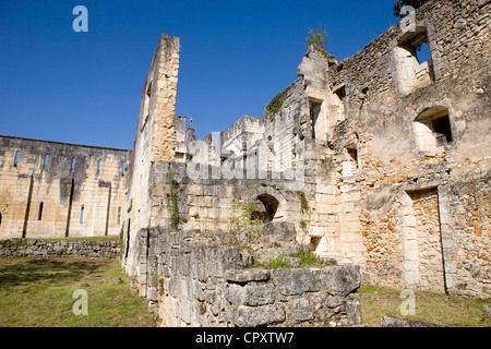 Francia, Dordogne, Perigord Vert, Villars, abbaye cistercienne de Boschaud Foto Stock
