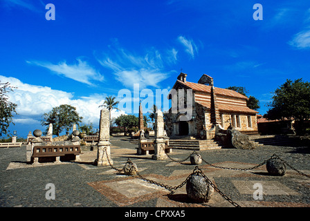 Repubblica Dominicana La Romana provincia Altos de Chavon rievocazione storica del villaggio italiano sul lato mediterraneo datata XVI secolo Foto Stock