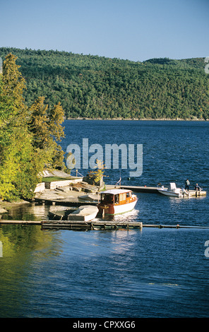 Stati Uniti, Vermont, Lago Champlain Foto Stock