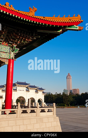Taiwan, Taipei National Chiang Kai-shek Memorial Hall eretto in memoria di Chang Kai-shek, ex presidente della Repubblica Foto Stock